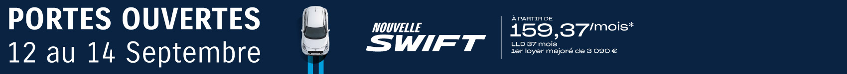Bannière vertical Journées portes ouvertes Suzuki