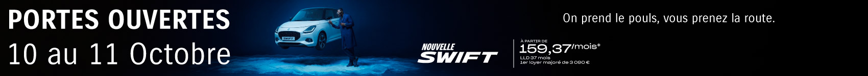 Bannière vertical Portes ouvertes Suzuki