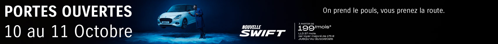Bannière vertical Portes ouvertes Suzuki