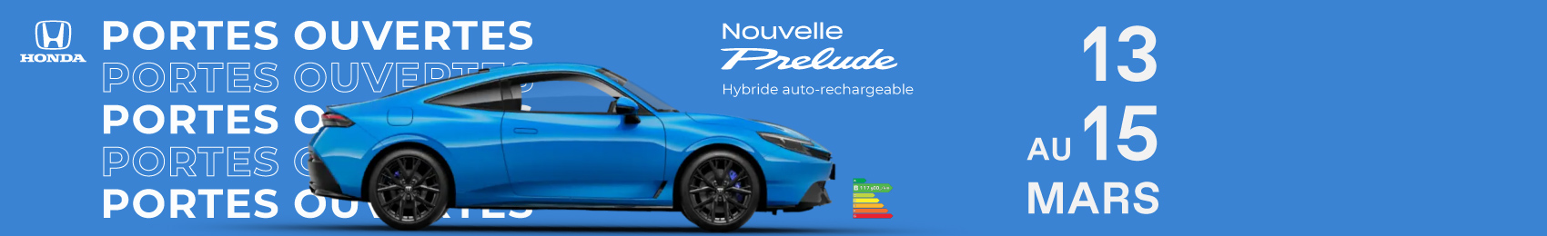 Bannière desktop Honda – Portes Ouvertes mars 2026