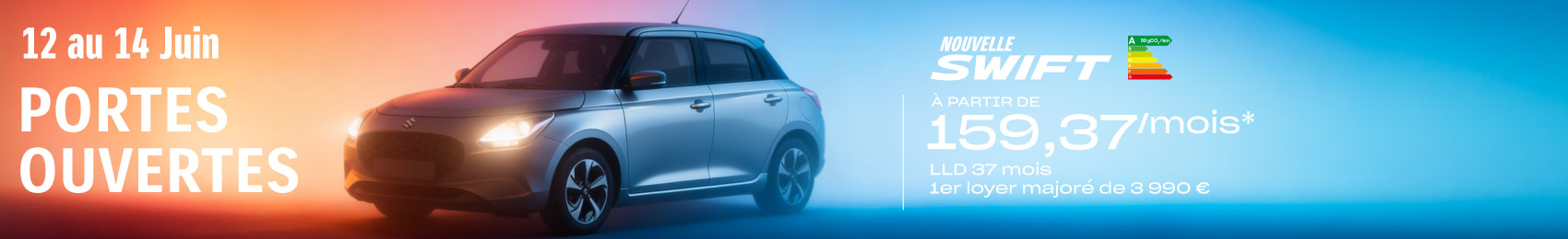 Bannière desktop Suzuki – Portes ouvertes Juin 2026