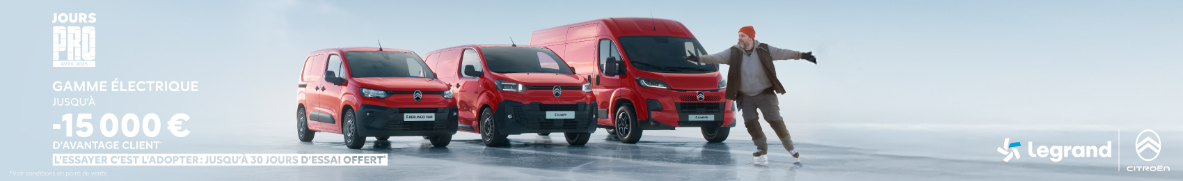Bannière desktop Jours Pro Citroën Avril 2025