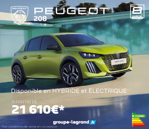 Bannière mobile Peugeot 208 à partir de 21 610€