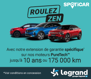 Bannière mobile Roulez Zen avec notre extension de garantie Spoticar sur nos moteurs PureTech™