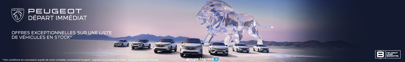 Bannière desktop Peugeot Départ Immédiat