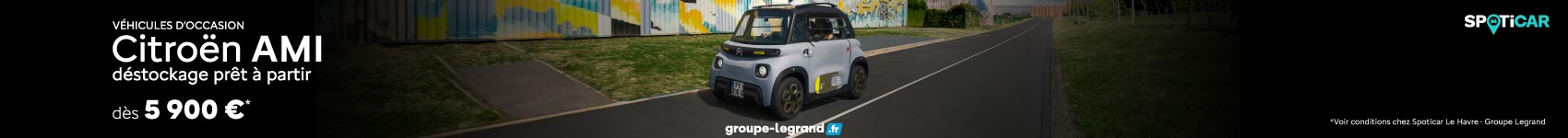 Bannière vertical Déstockage Citroën AMI Le Havre