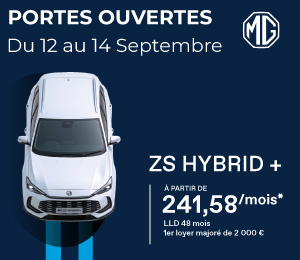 Bannière mobile Portes ouvertes MG Motor