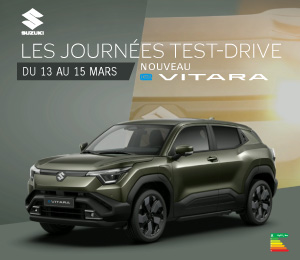 Bannière mobile Suzuki – Portes Ouvertes Mars 2026