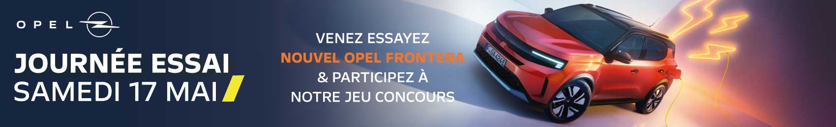 Bannière desktop JOURNÉE ESSAI NOUVEL OPEL FRONTERA