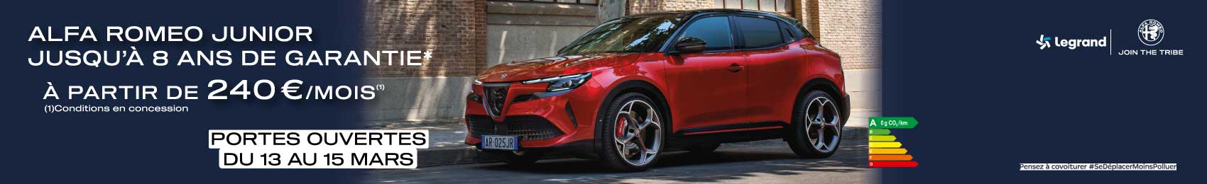 Bannière desktop Portes Ouvertes Alfa Romeo