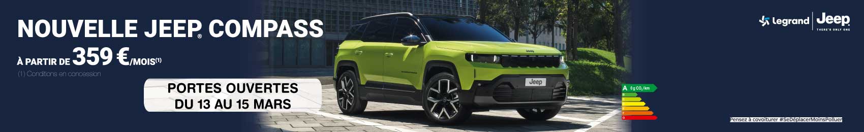 Bannière desktop Portes Ouvertes Jeep® Mars 2026