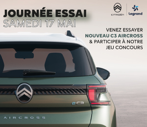 Bannière mobile JOURNÉE ESSAI NOUVEAU C3 AIRCROSS