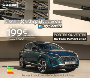 Bannière mobile Portes Ouvertes Nissan – Mars 2026