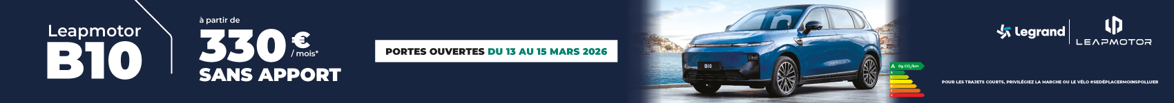 Bannière vertical Portes Ouvertes Leapmotor – Mars 2026