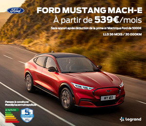 Bannière mobile Offre Ford Mustang Mach-e