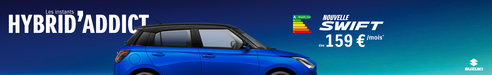 Bannière desktop Nouvelle Suzuki Swift – Loyer 2025