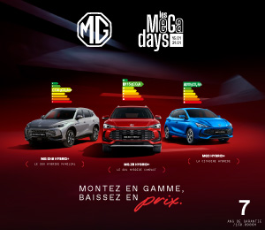 Bannière mobile MG Motor – MeGa Days