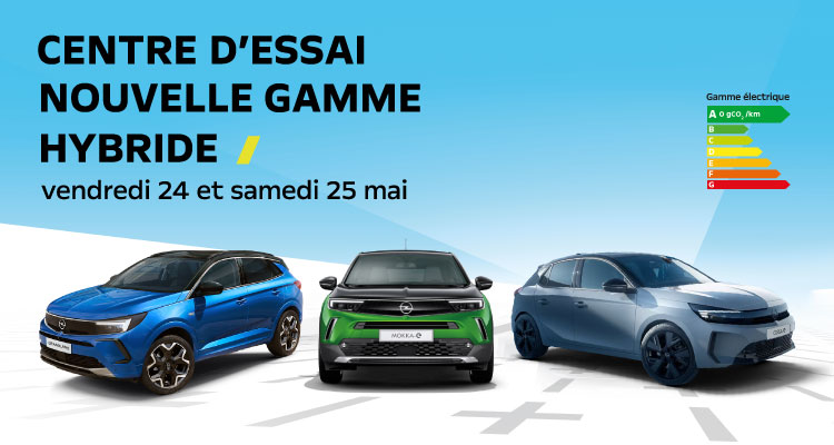 Centre d'essai Nouvelle gamme Hybride Opel