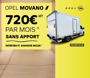 Bannière mobile Opel Movano 20 m3