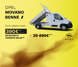 Bannière mobile Opel Movano Benne